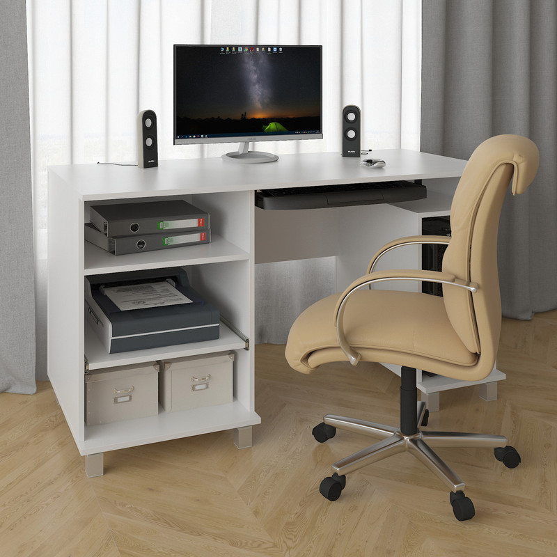 Стіл комп*ютерний СП-498 білий