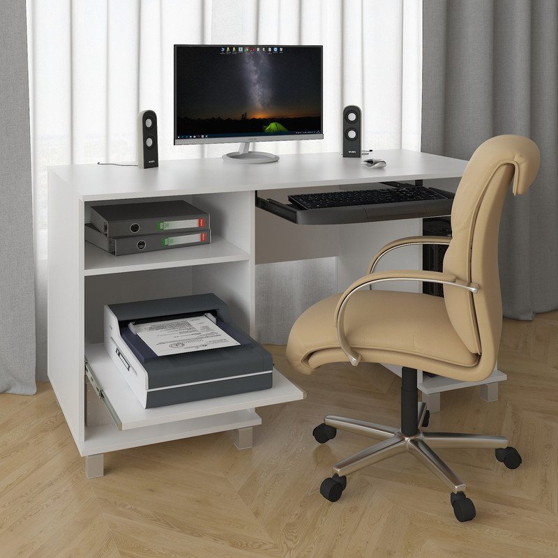 Стіл комп*ютерний СП-498 білий