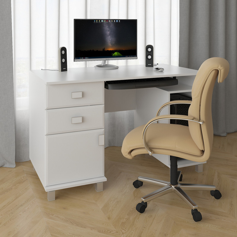 Стіл комп*ютерний Сп-499 білий