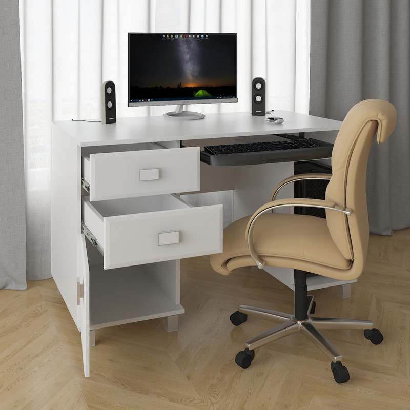 Стіл комп*ютерний Сп-499 білий