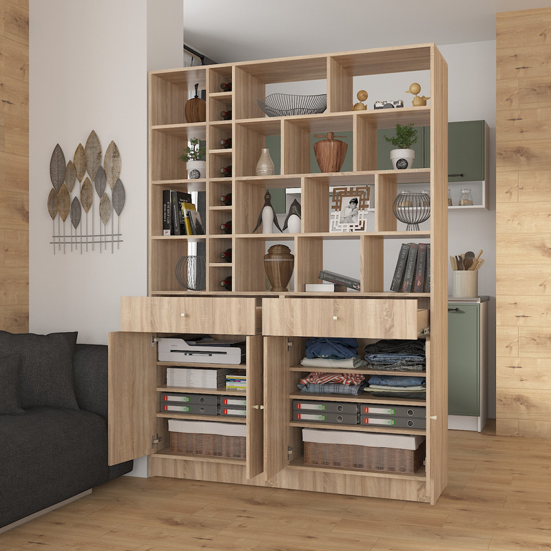 Стелаж А-172 дуб сонома