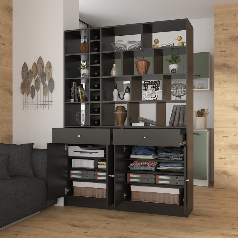 Стелаж А-172 чорний матовий