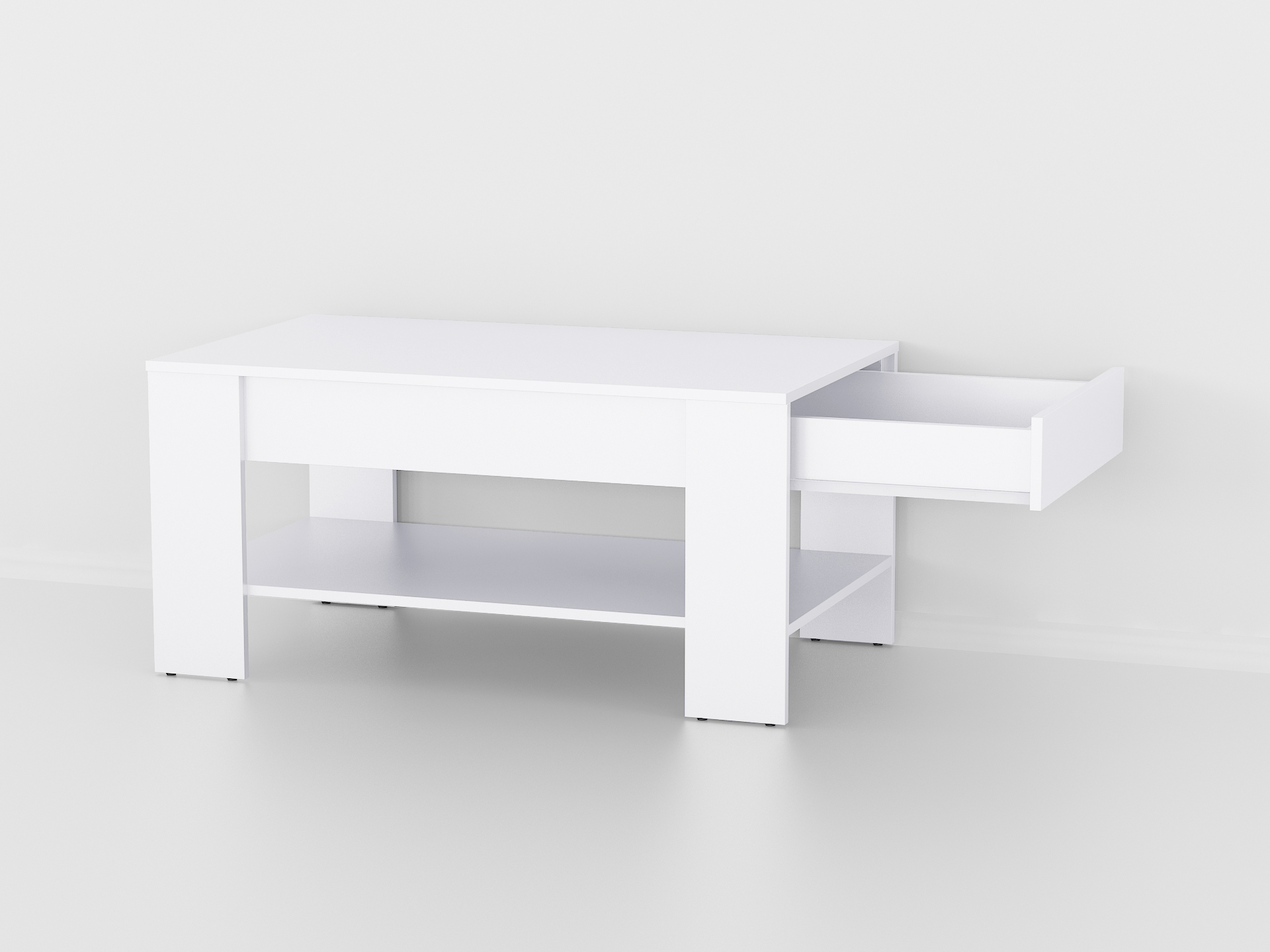 Стіл журнальний з шухлядою А-46 білий