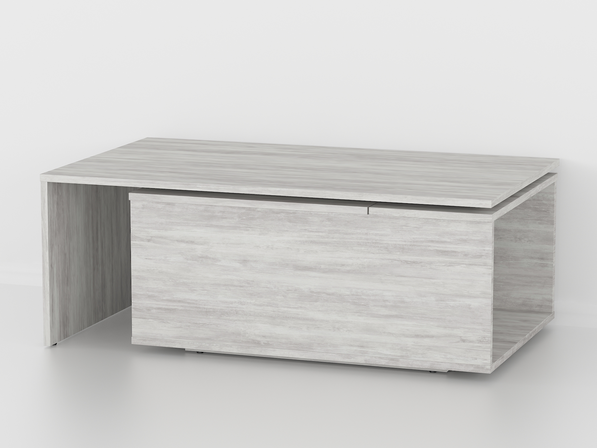 Стіл журнальний поворотний з ящиком А-47 бетон