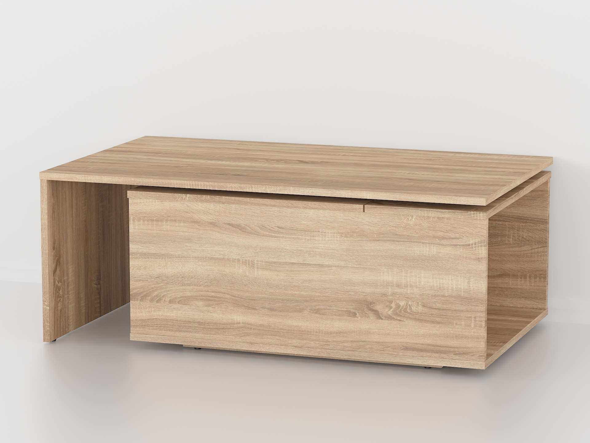 Стіл журнальний поворотний з ящиком А-47 дуб сонома