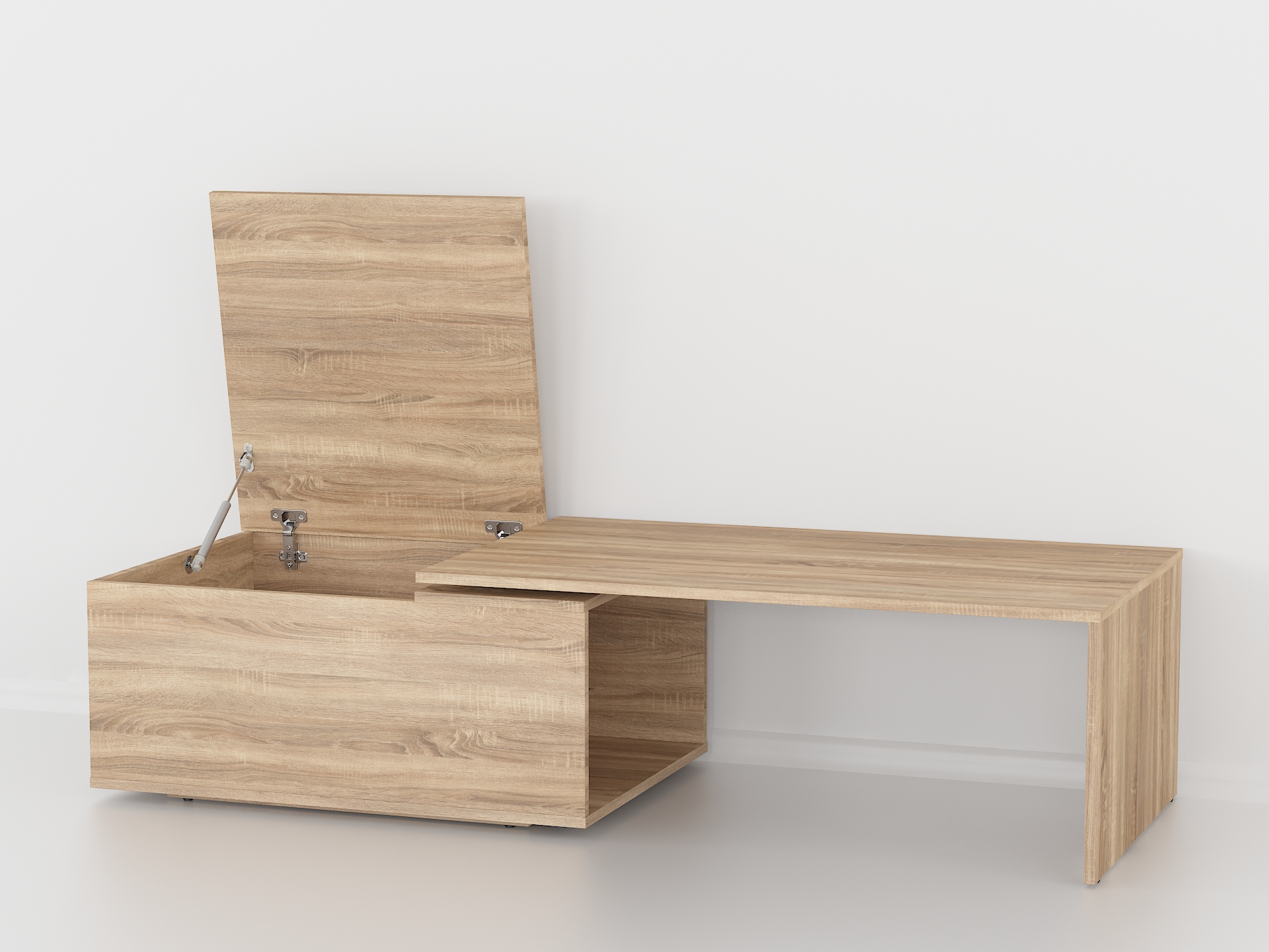 Стіл журнальний поворотний з ящиком А-47 дуб сонома