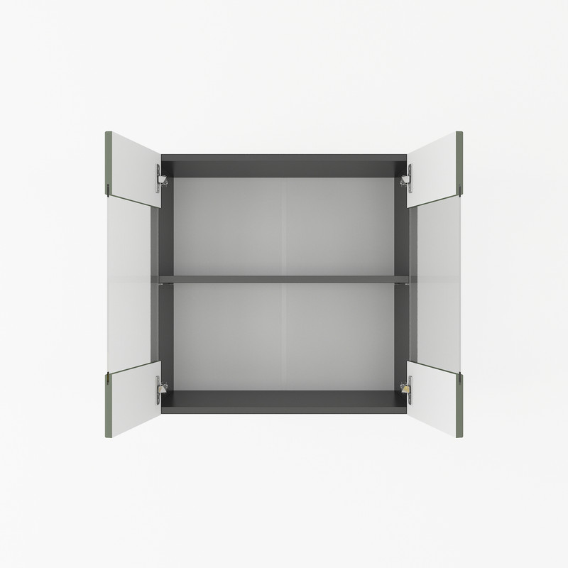 Шафа навісна 600мм К-67 (вітрина) чорний - камуфляж