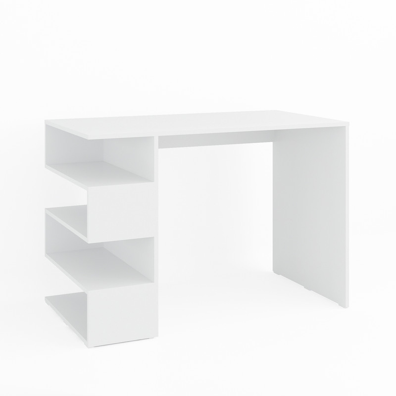 Комп’ютерний стіл з полицями А-185 білий