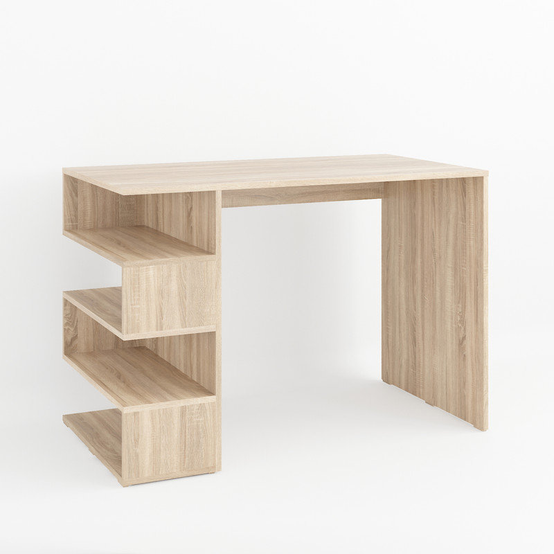 Комп’ютерний стіл з полицями А-185 дуб сонома