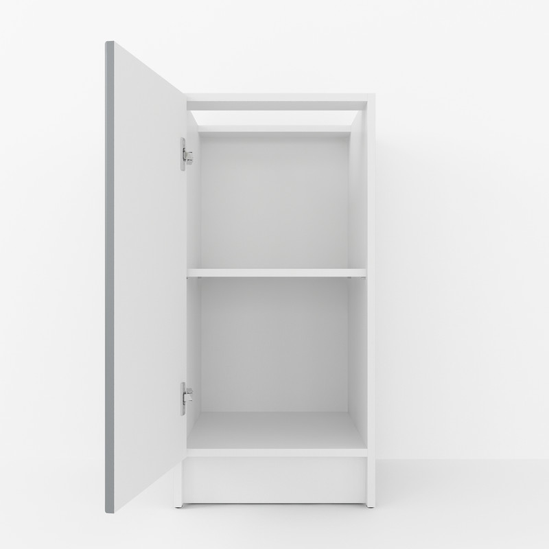 Тумба низ 400мм (без стільниці) К-64 білий - асфальт