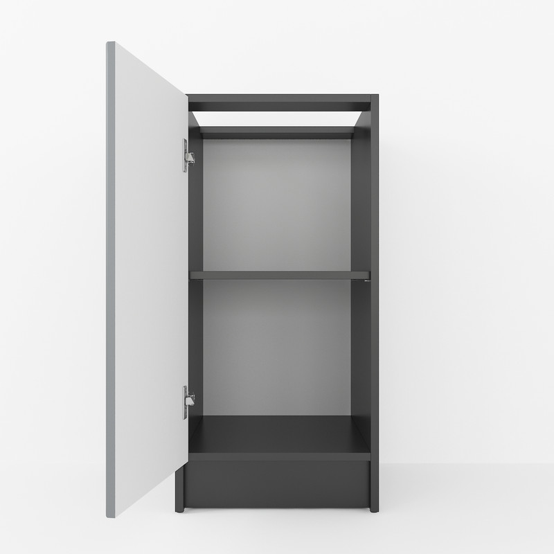 Тумба низ 400мм (без стільниці) К-64 чорний - асфальт