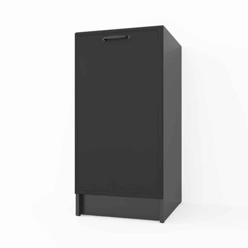 Тумба низ 400мм (без стільниці) К-64 чорний матовий