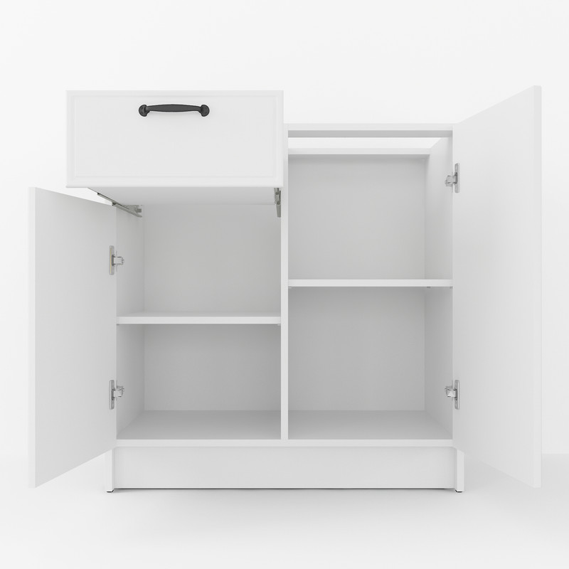 Тумба низ (комбі) 800мм, К-65 (без стільниці) білий