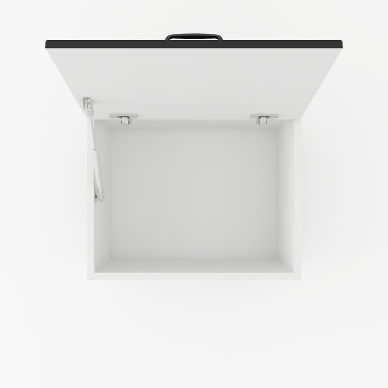 Шафа навісна (витяжка) 500мм К-59 білий-чорний