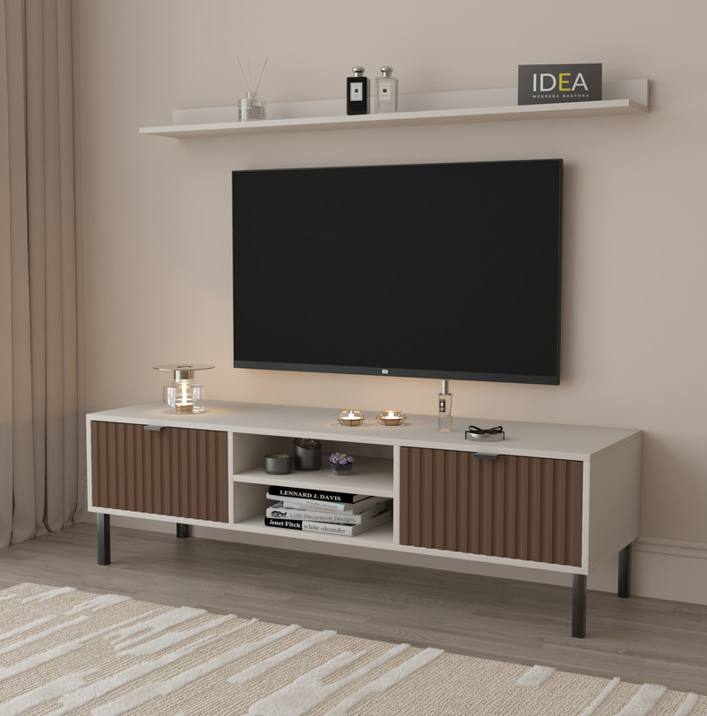 Тумба під ТВ П-5 Кашемір - Смажена Кава