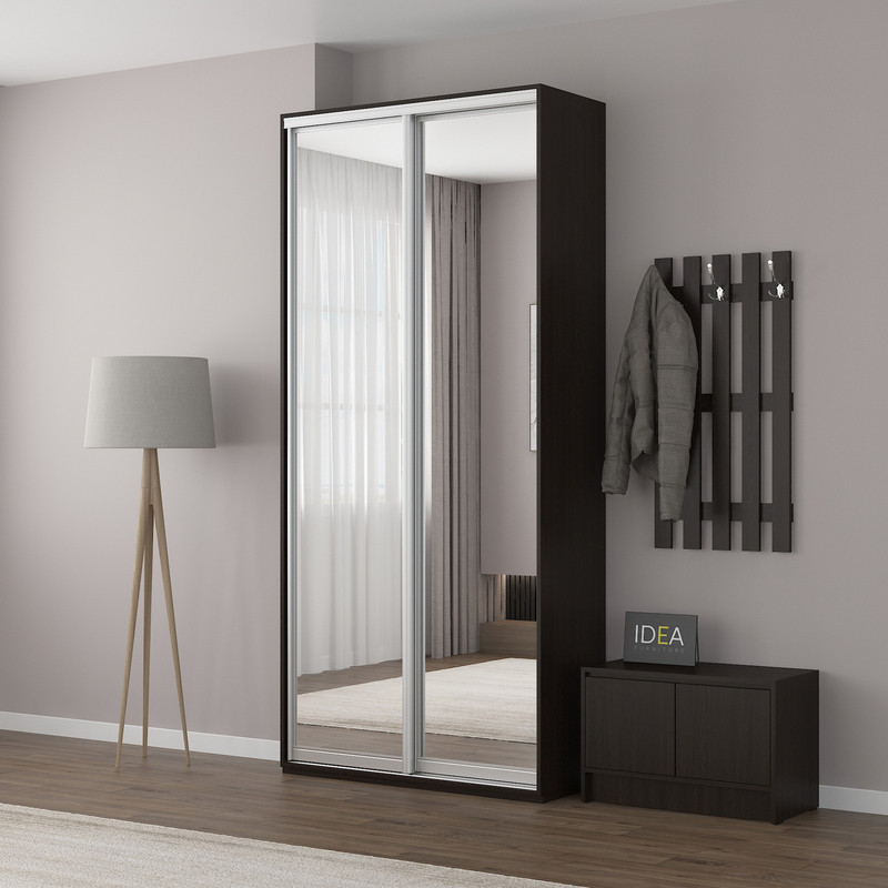 Шафа-купе IDEA серія 1 110 x 60 x 240 см Венге темний дзеркало