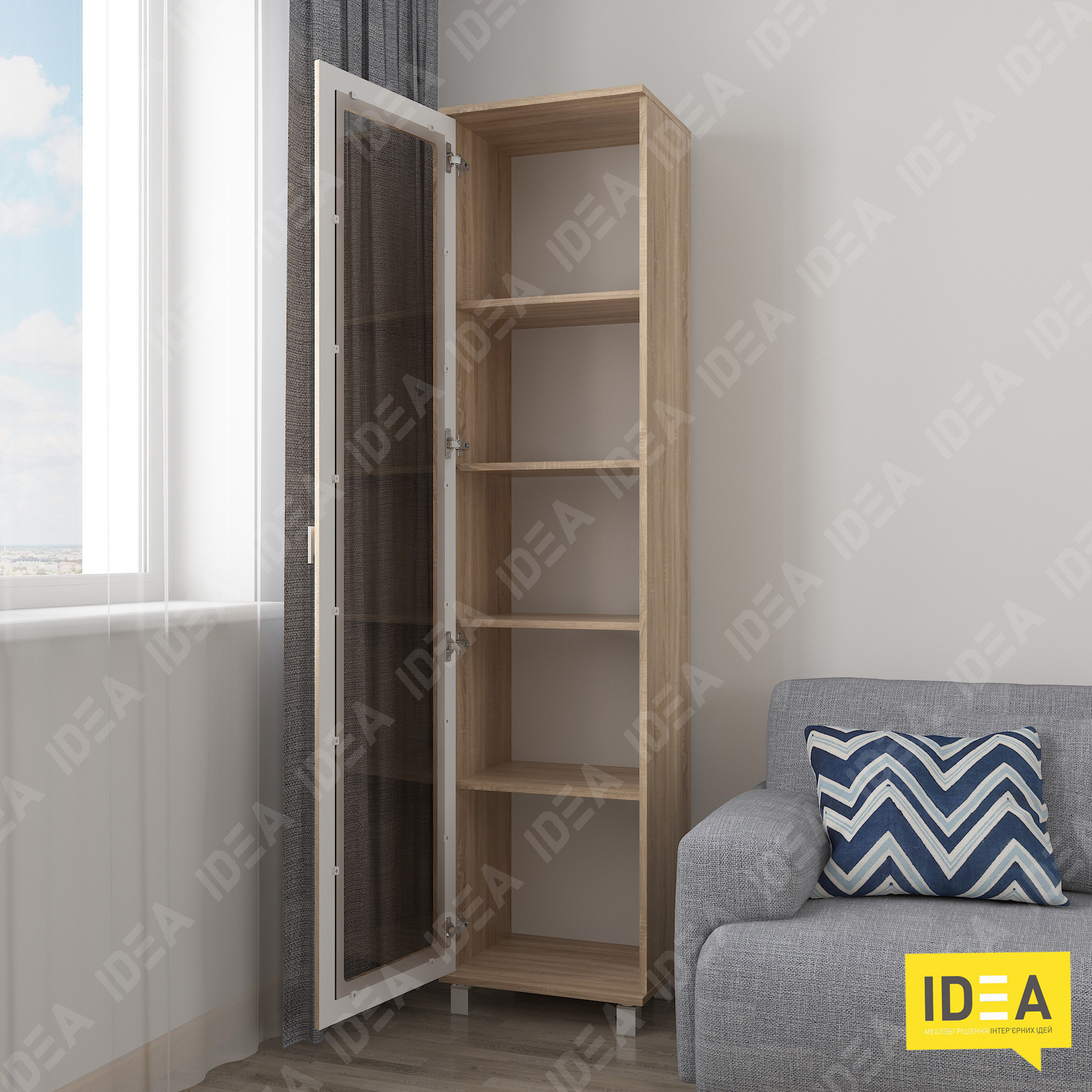 Шафа для книг ШК-327 дуб сонома