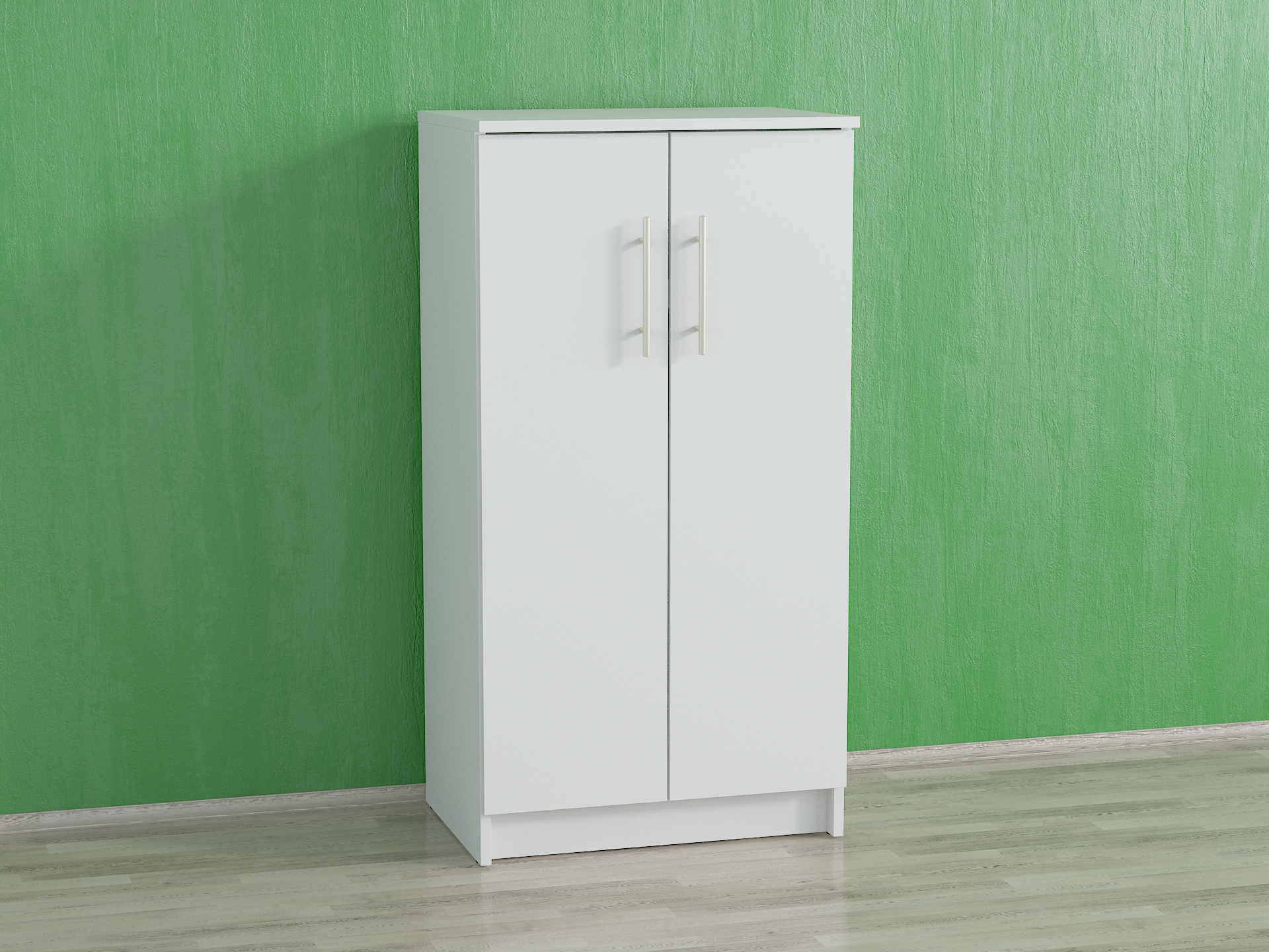 Шафа з полицями для одягу і взуття А-19 білий