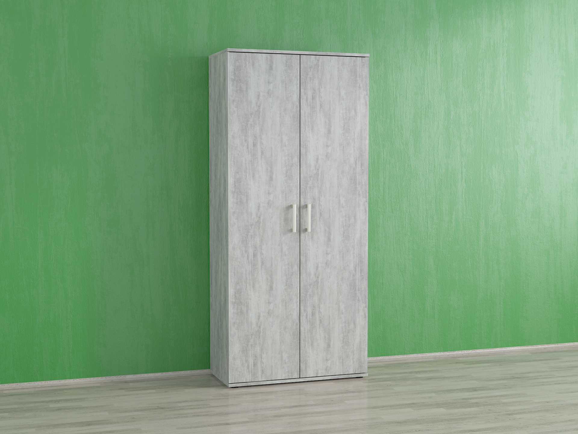 Шафа з полицями для одягу і взуття А-8 бетон