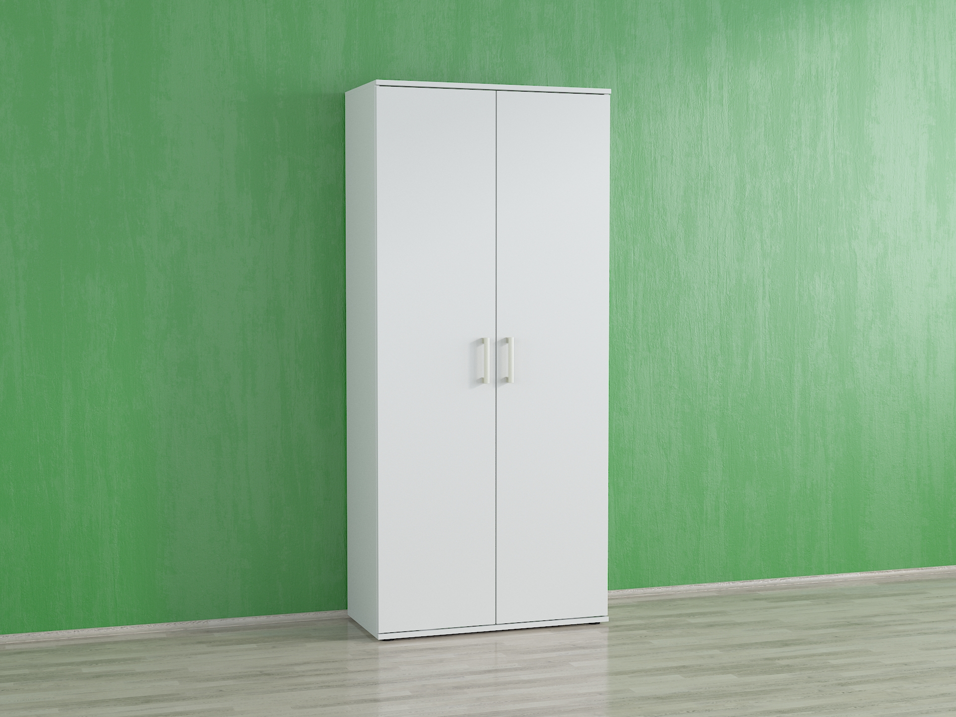 Шафа з полицями для одягу і взуття А-8 білий