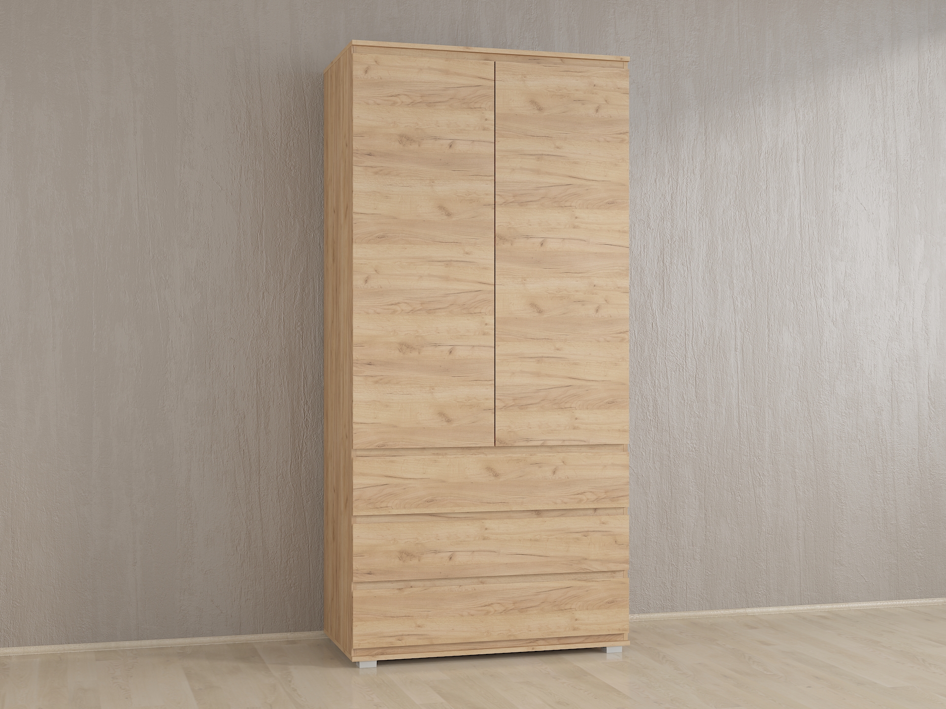 Шафа зі штангою без ручок Б-2 дуб крафт