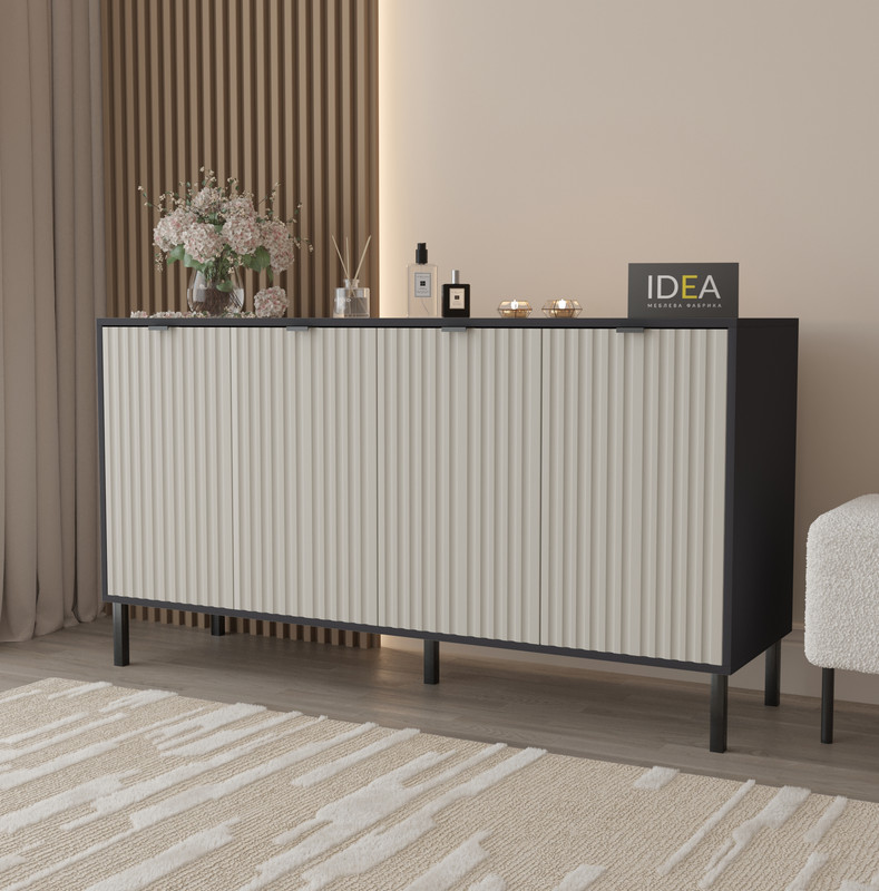 Комод П-7 Антрацит - Кашемір