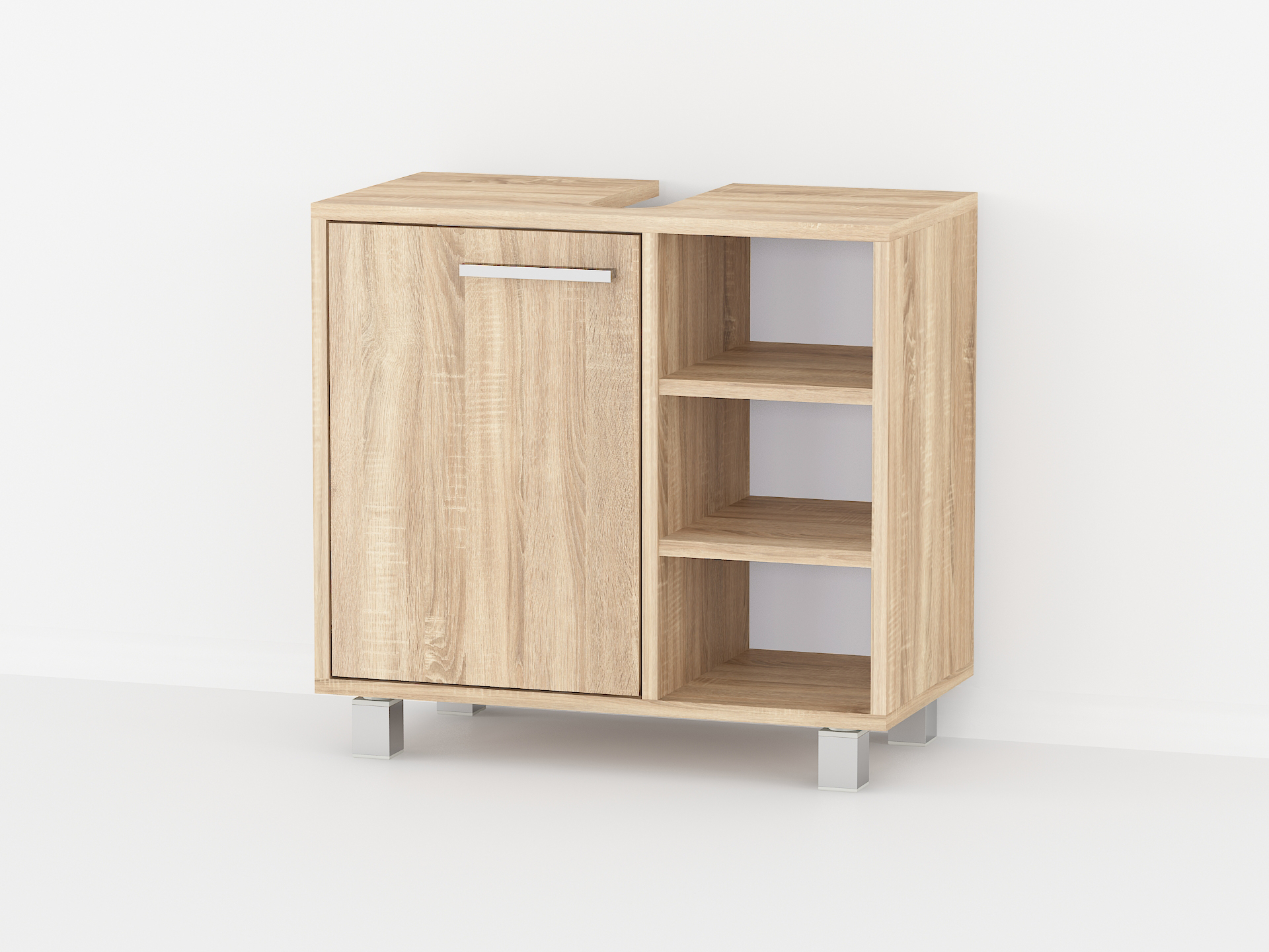 Шафа під умивальник з полками А-65 дуб сонома