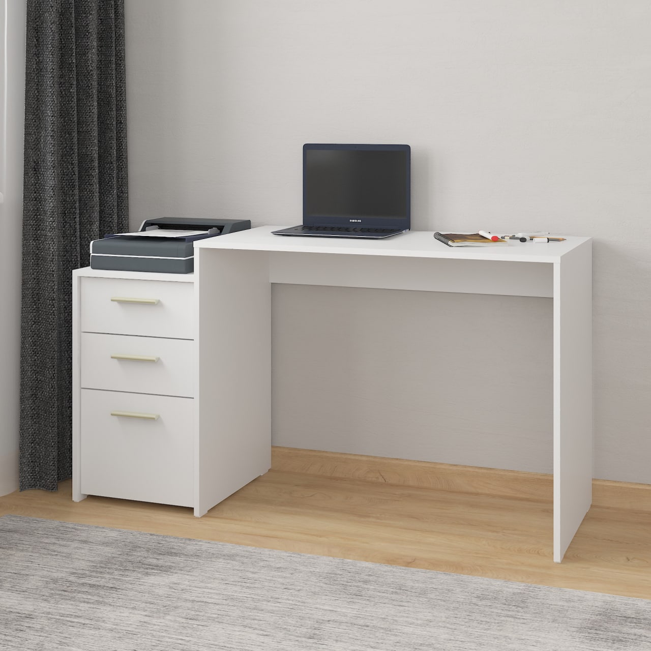 Комп'ютерний стіл А-187 білий