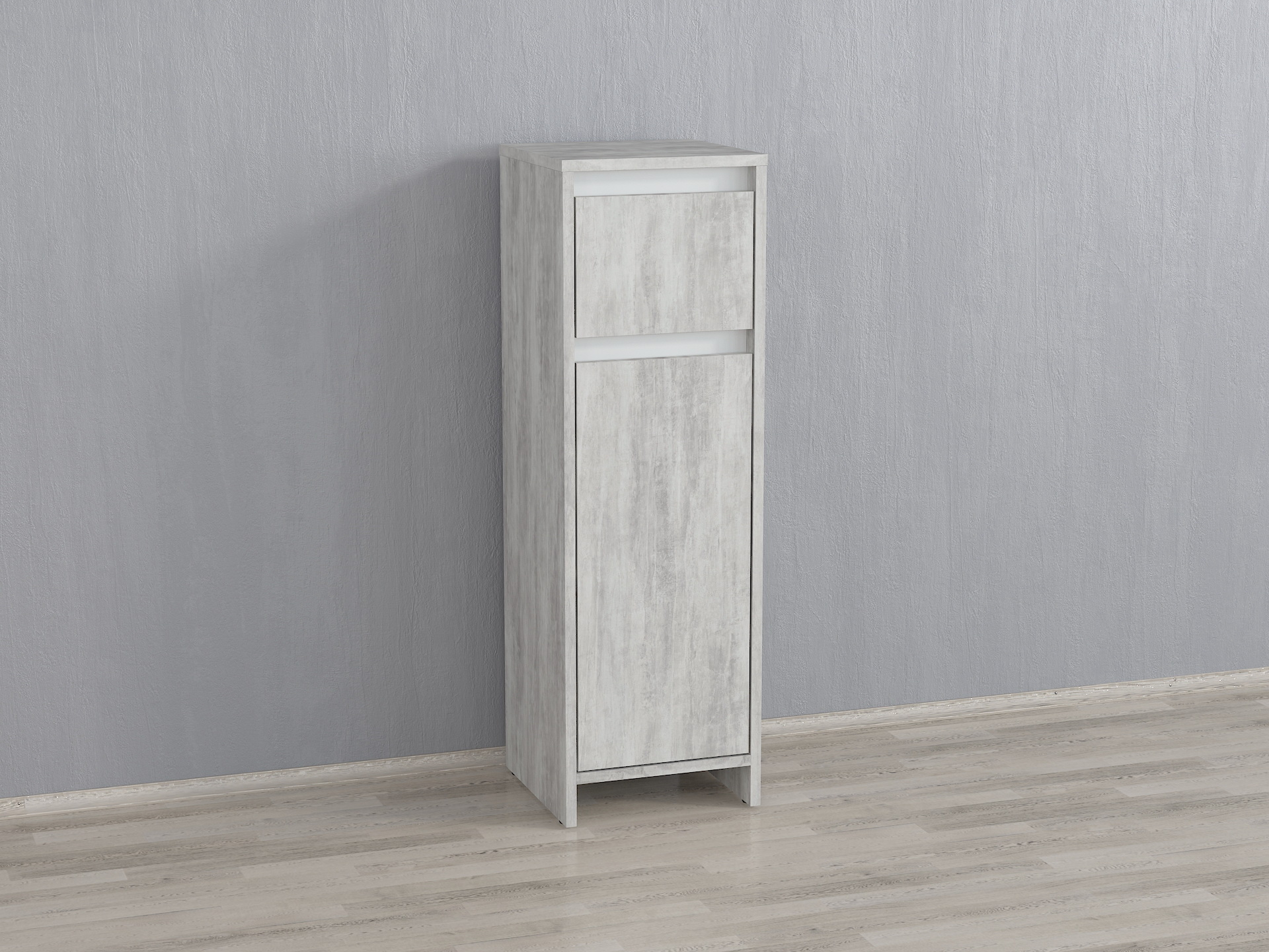 Пенал А-117 без ручок бетон