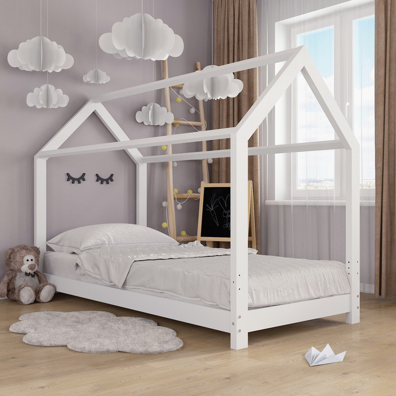 Ліжко будиночок А-199.1 білий