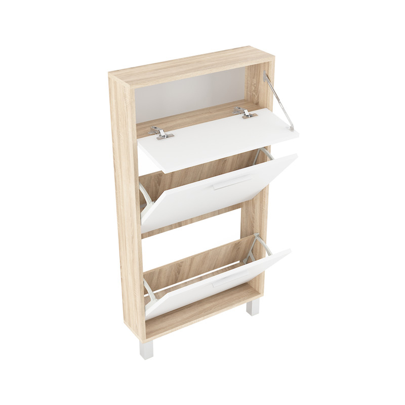 Взуттєва тумба А-159 дуб сонома - білий