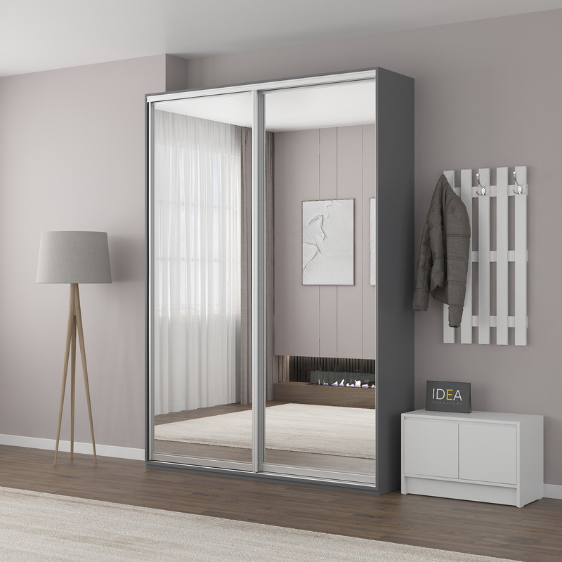 Шафа-купе IDEA серія 1 170 x 60 x 240 см Антрацит дзеркало
