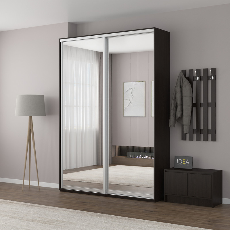 Шафа-купе IDEA серія 1 170 x 60 x 240 см Венге темний дзеркало