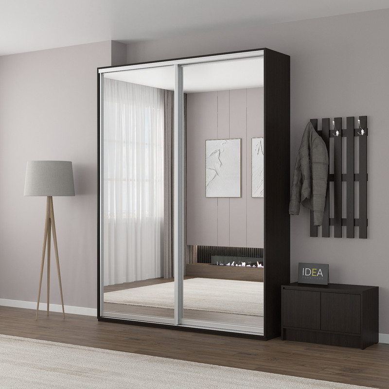 Шафа-купе IDEA серія 1 180 x 60 x 240 см Венге темний дзеркало