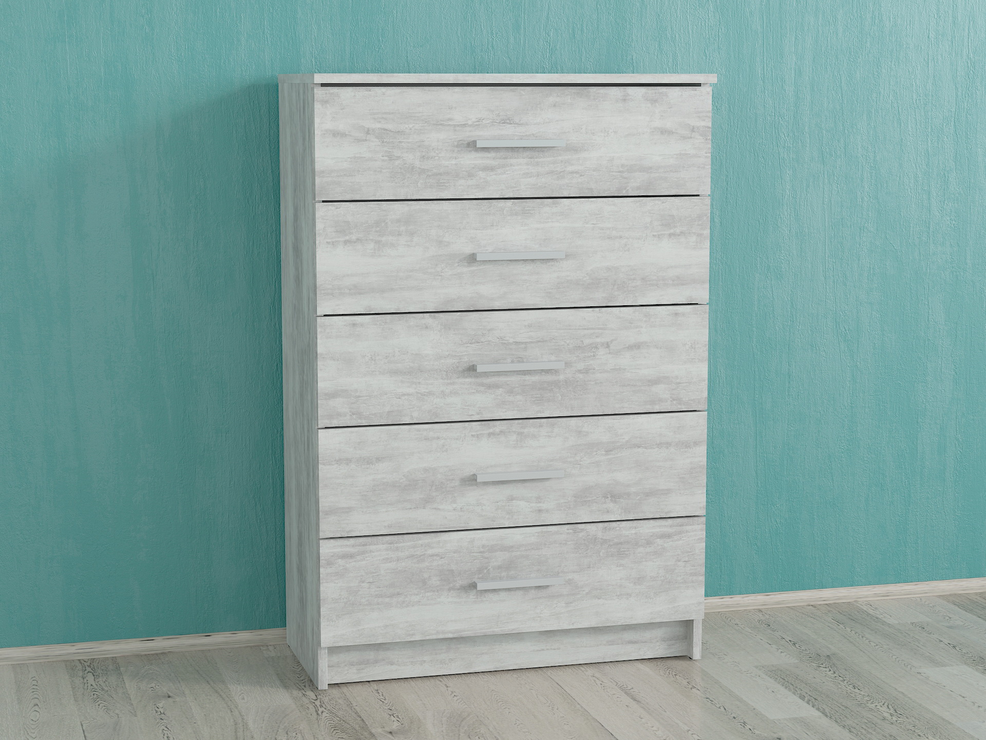 Комод на 5 шухляд А-90 бетон