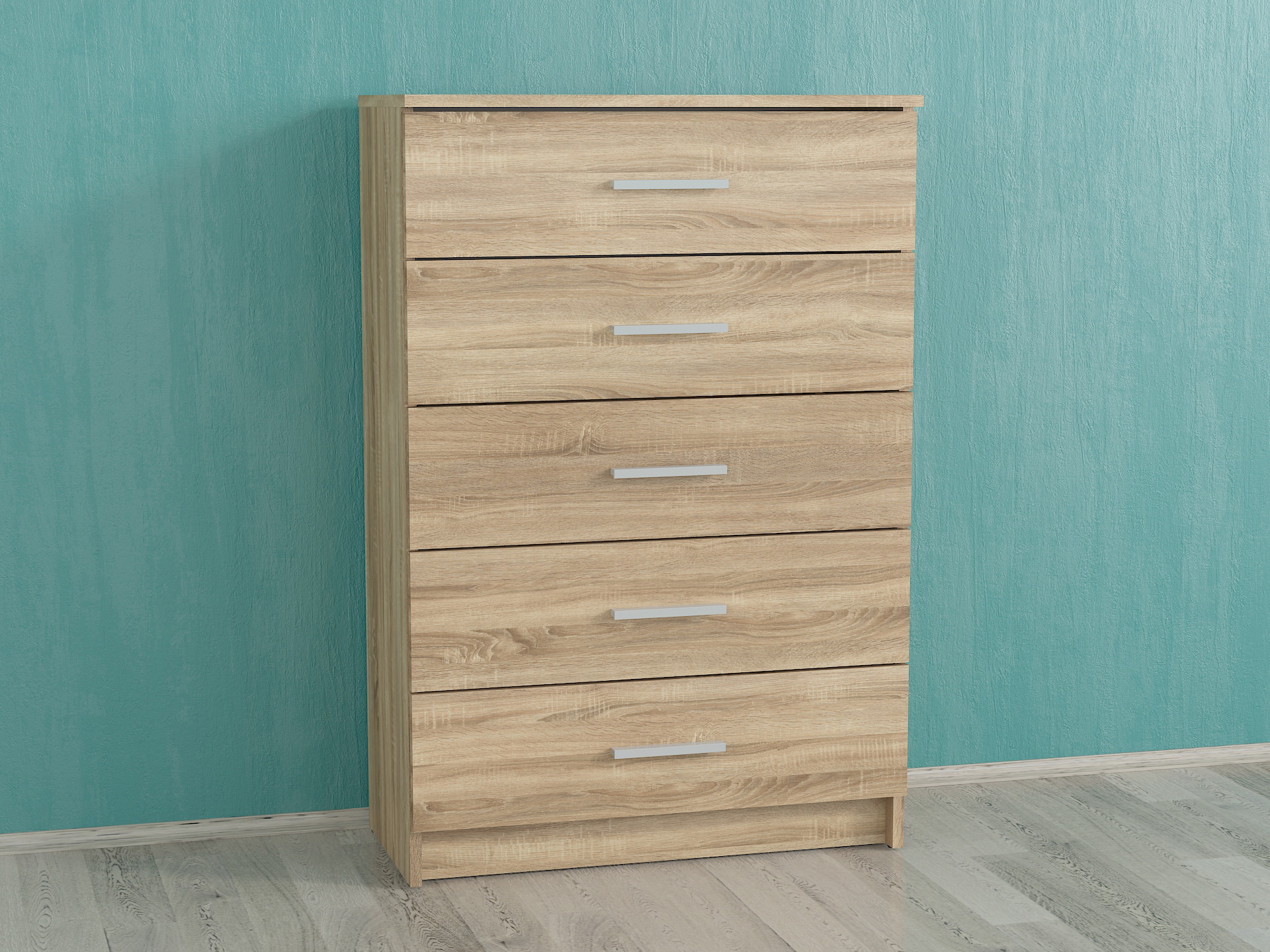 Комод на 5 шухляд А-90 дуб сонома