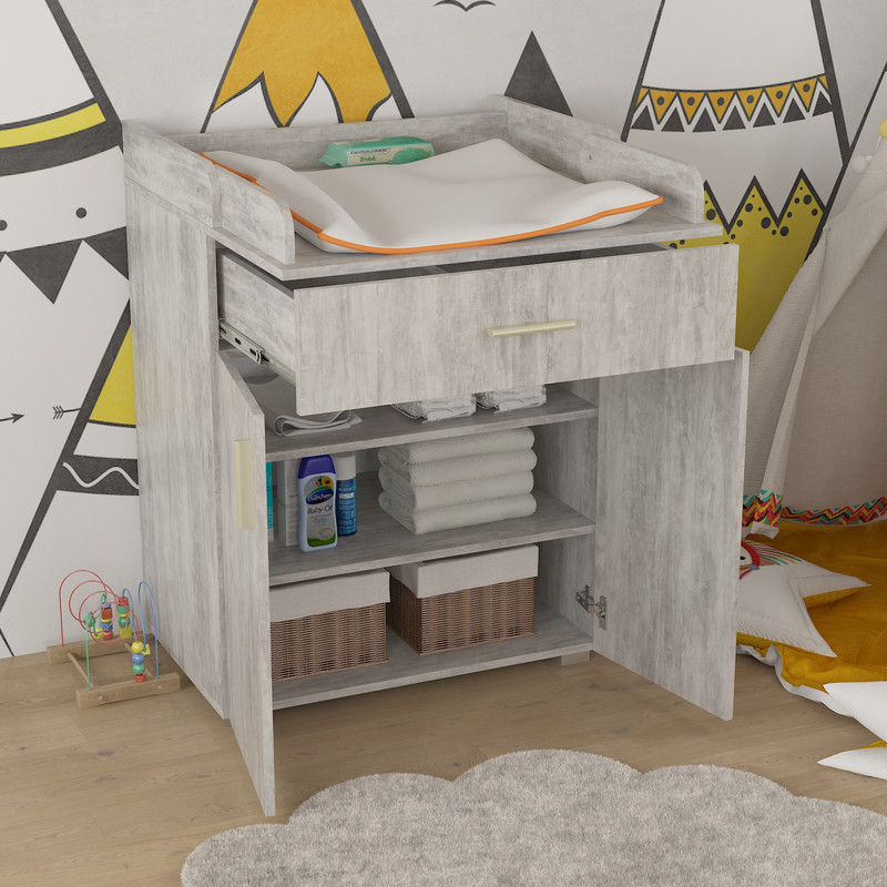 Комод пеленальний А-42 бетон