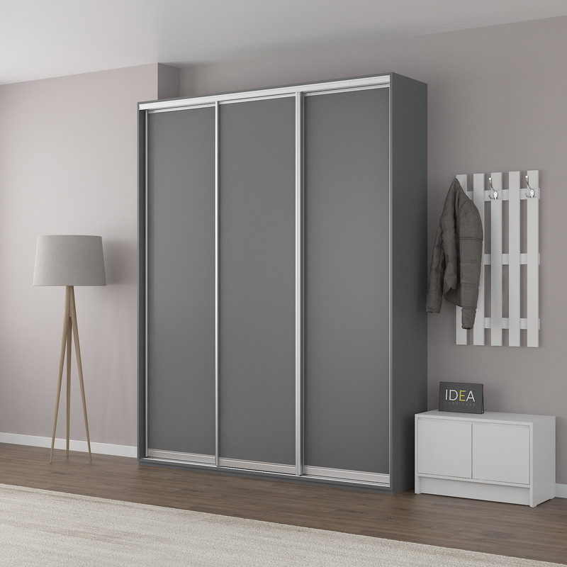 Шафа-купе IDEA серія 3 190 x 60 x 240 см Антрацит