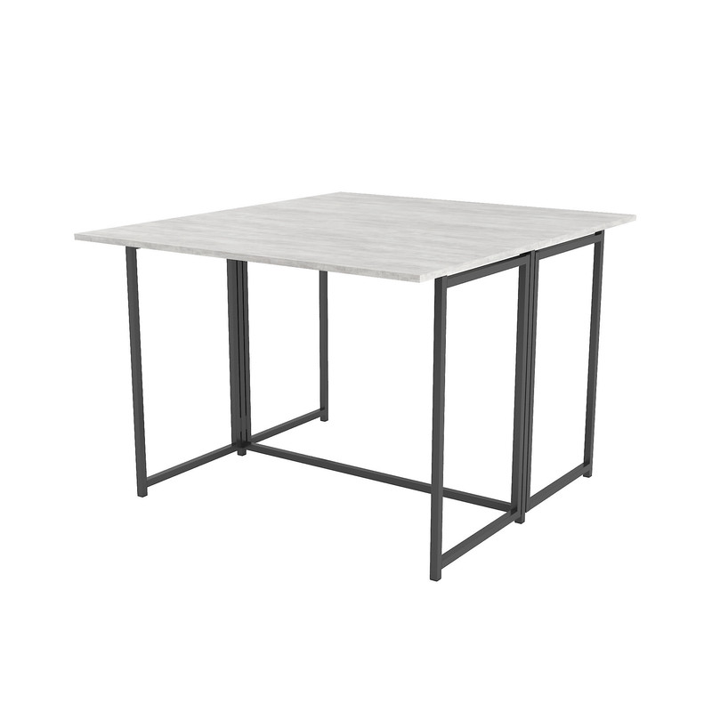 Стіл розкладний Д-41 на дві сторони 756х1375х1044  бетон - чорний