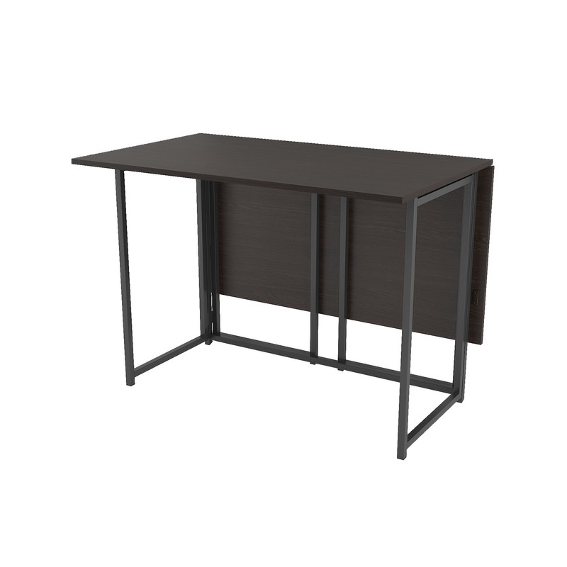 Стіл розкладний Д-41 на дві сторони 756х1375х1044  венге темний - чорний