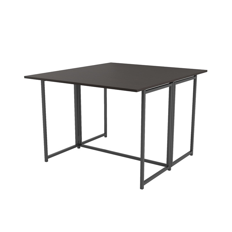 Стіл розкладний Д-41 на дві сторони 756х1375х1044  венге темний - чорний