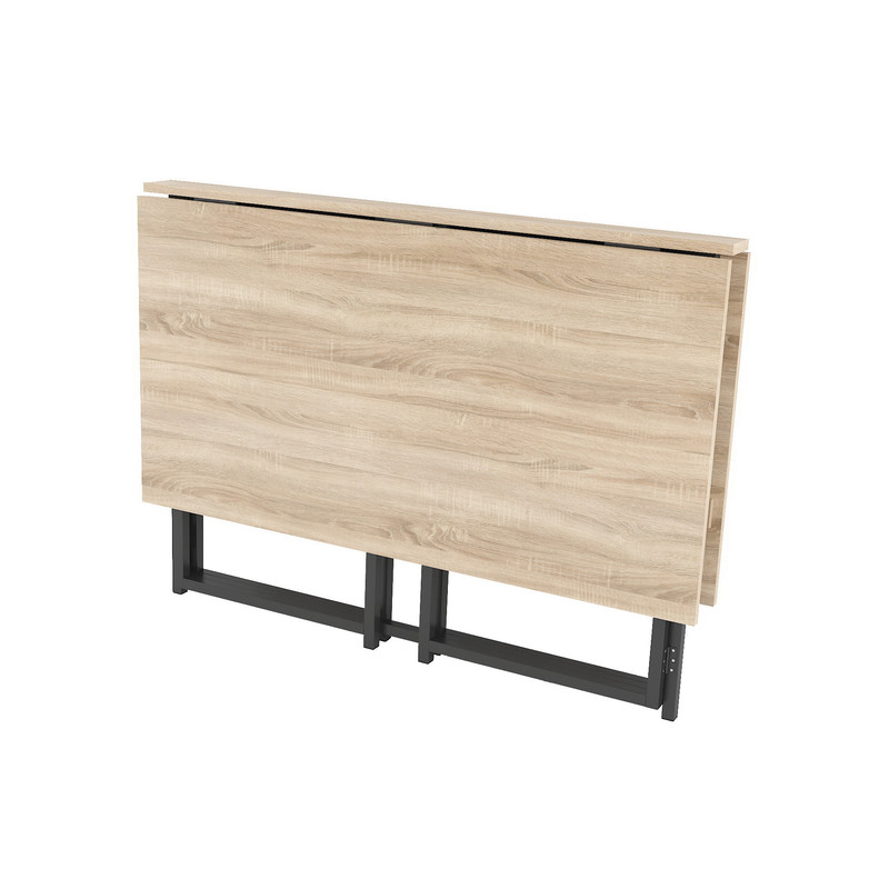 Стіл розкладний Д-41 на дві сторони 756х1375х1044  дуб сонома -чорний