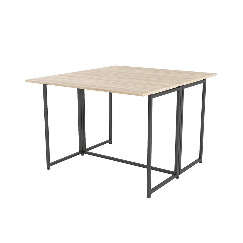 Стіл розкладний Д-41 на дві сторони 756х1375х1044  дуб сонома -чорний