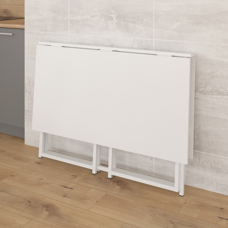 Стіл розкладний Д-41 на дві сторони 756х1375х1044  білий