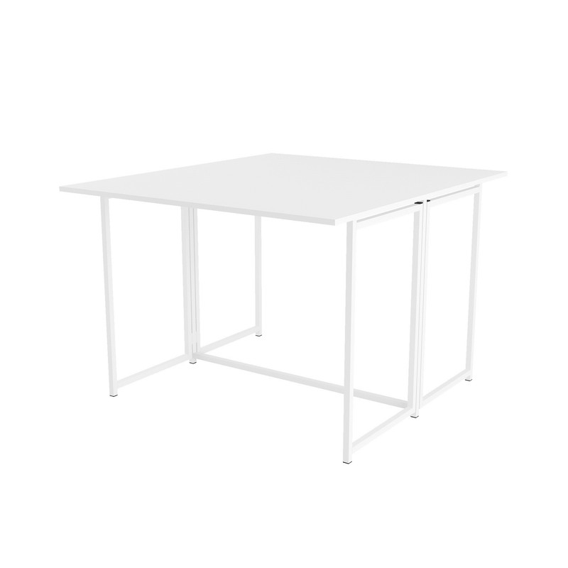Стіл розкладний Д-41 на дві сторони 756х1375х1044  білий