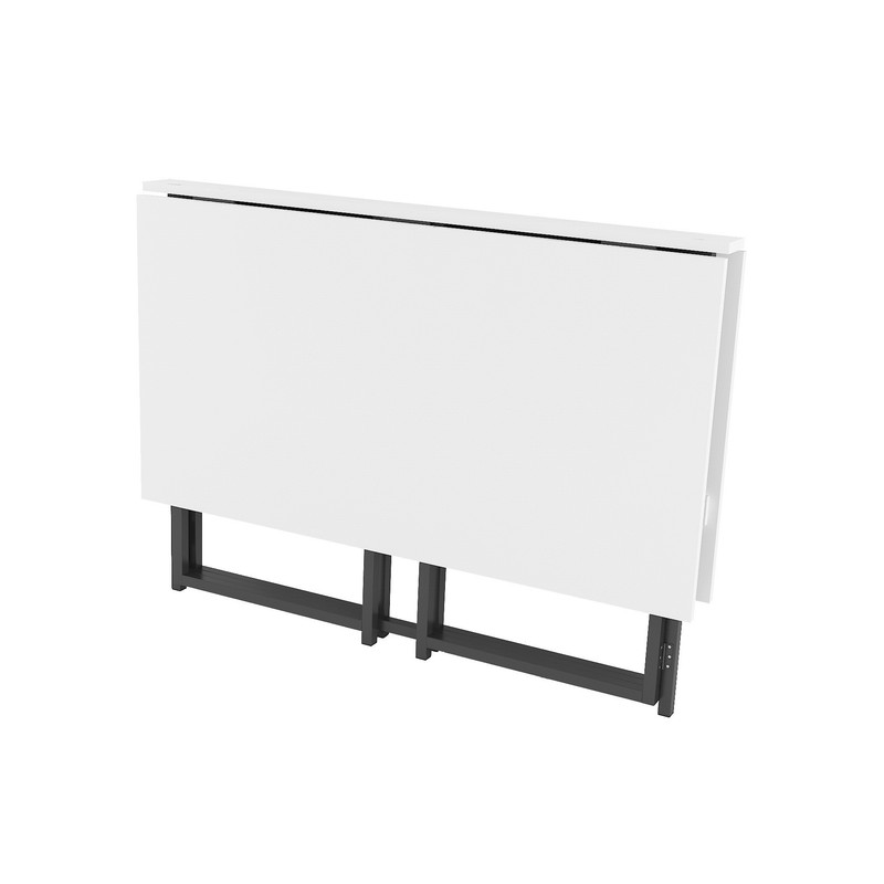 Стіл розкладний Д-41 на дві сторони 756х1375х1044  чорний-білий