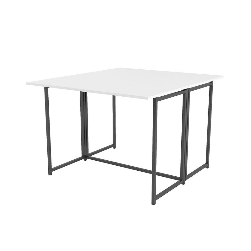 Стіл розкладний Д-41 на дві сторони 756х1375х1044  чорний-білий