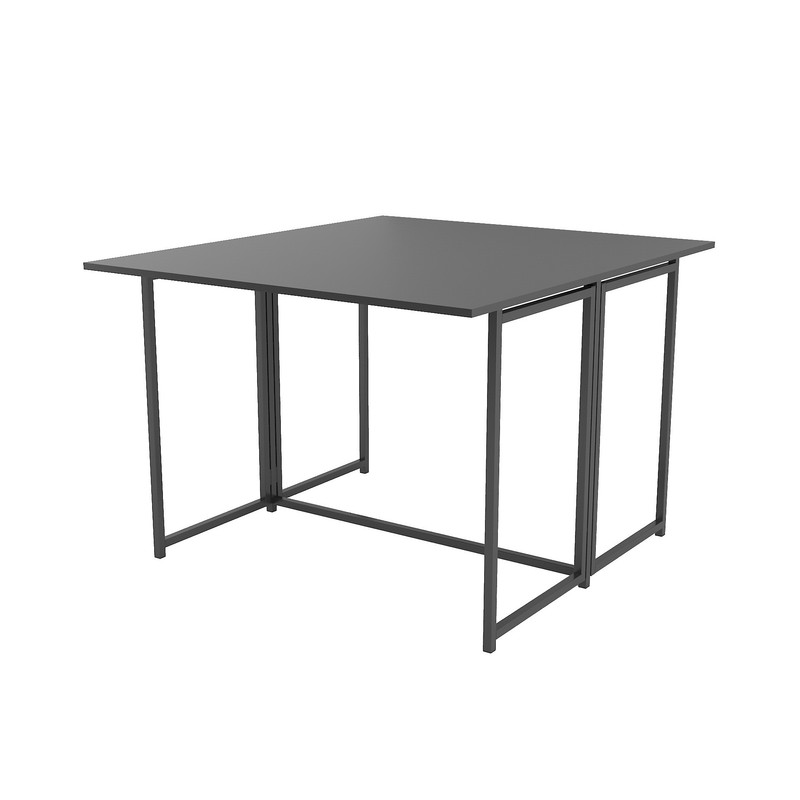 Стіл розкладний Д-41 на дві сторони 756х1375х1044  чорний матовий