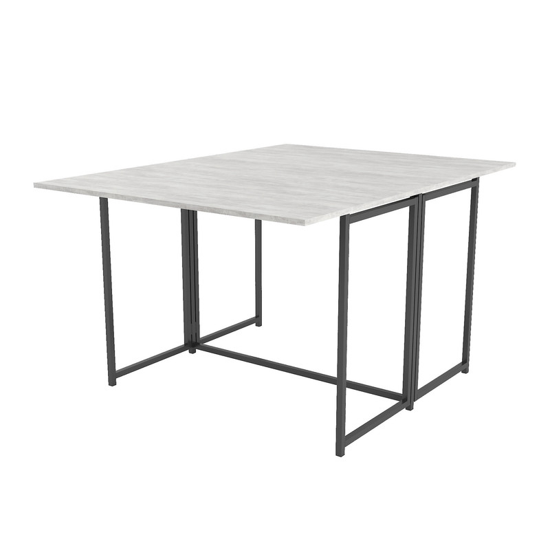 Стіл розкладний Д-40 на дві сторони 756х1175х1044  бетон - чорний