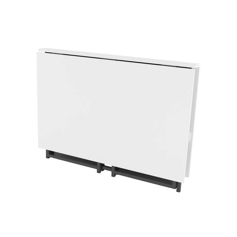 Стіл розкладний Д-40 на дві сторони 756х1175х1044  білий-чорний